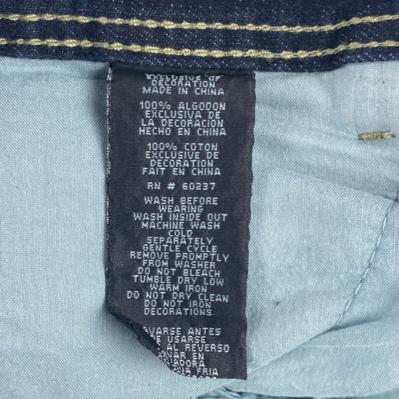 Phat Farm Jeans Kids Size 18 Blue Boys Embroidered Y2K Denim Youth - Picture 16 of 16